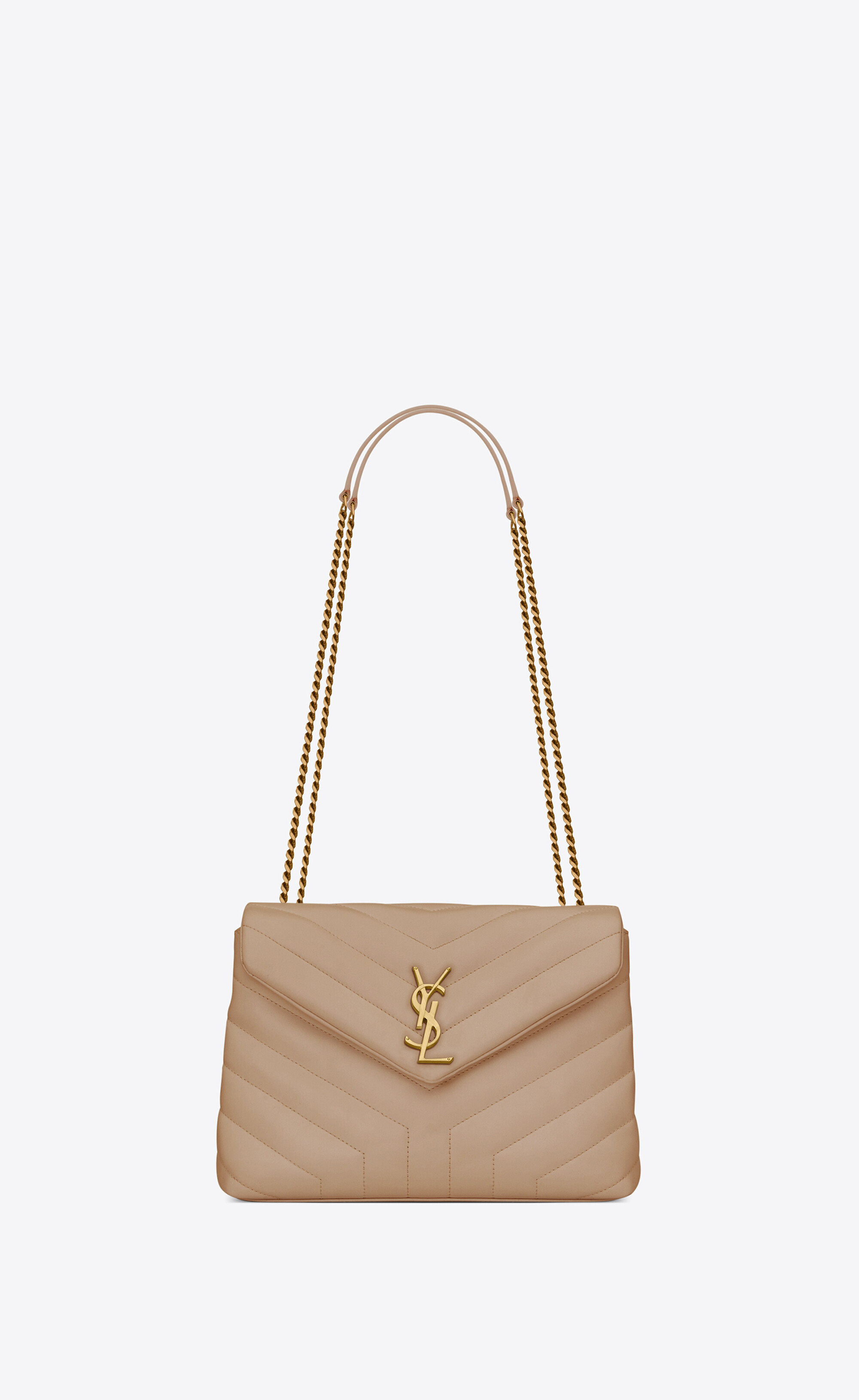 SAC LOULOU SMALL BEIGE OR