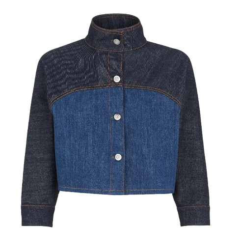 VESTE EN DENIM BICOLORE