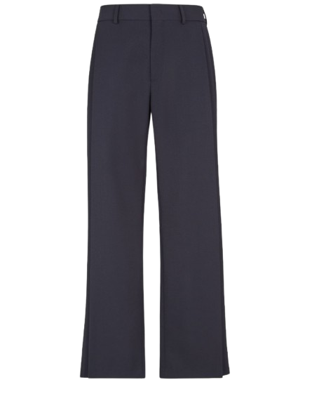 Pantalon en laine bleu