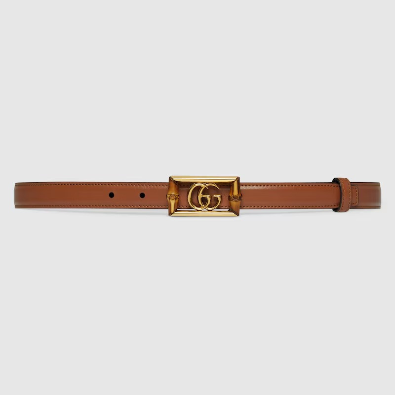 CEINTURE BOUCLE DOUBLE G ET BAMBOU