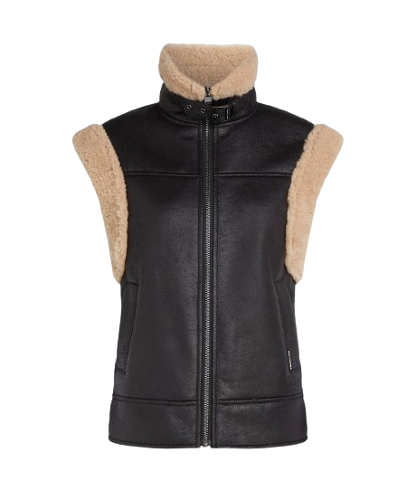 GILET IMITATION DAIM