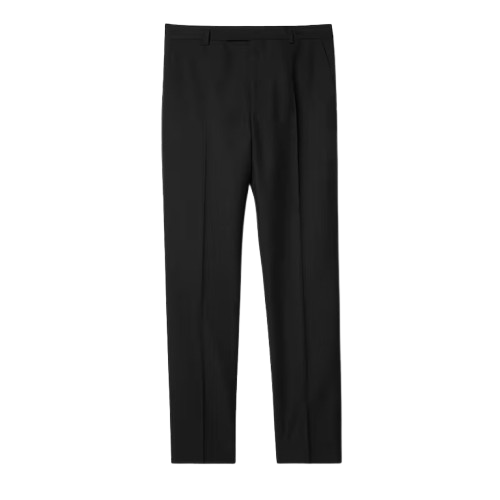 PANTALON EN SERGE DE LAINE MÉLANGÉE