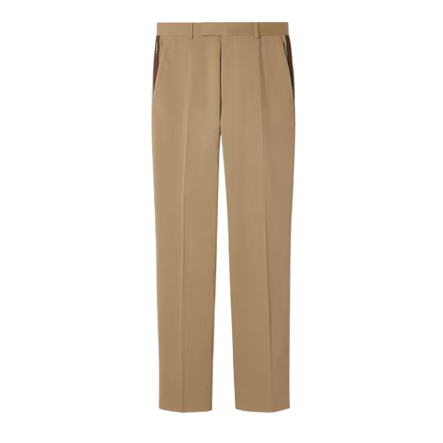 PANTALON EN GABARDINE DE COTON